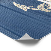  Poster van Anchor Blue Wood Beach (Hoek)