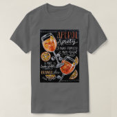 Poster van Aperol Spritz-alkboard T-shirt (Design voorkant)