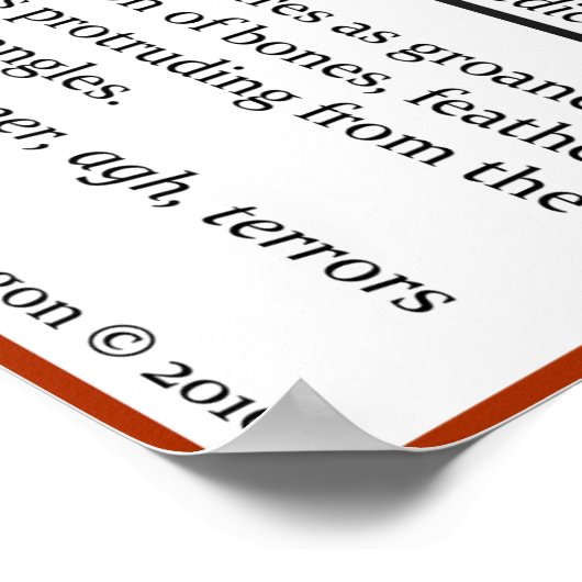 Poster van archeologische coproliet (Hoek)