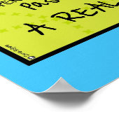 Poster van Aries-tekstwolk (Hoek)