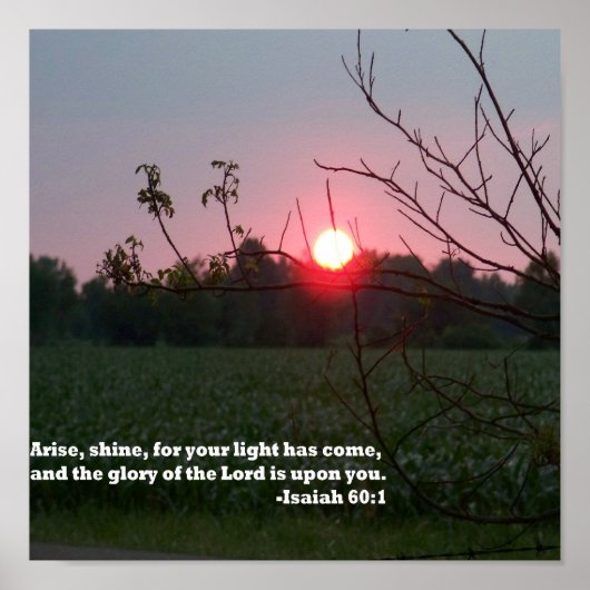 Poster van Arise en Shine (Voorkant)