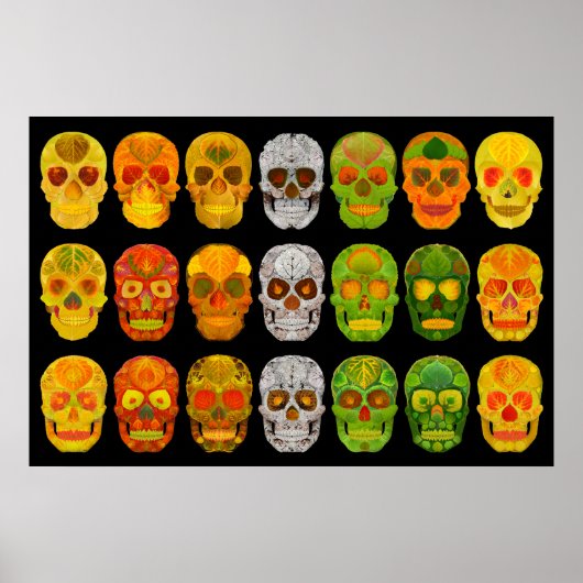 Poster van Aspen Leaf Skull 2018 (Voorkant)