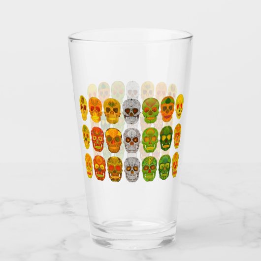 Poster van Aspen Leaf Skull 2018 Glas (Voorkant)