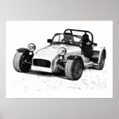 Poster van auto Caterham (Voorkant)