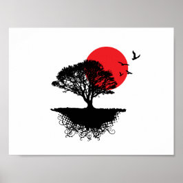 Poster van Aziatische zonneschijn