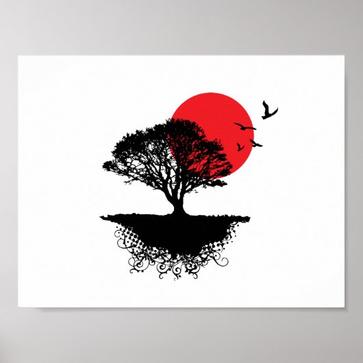 Poster van Aziatische zonneschijn (Voorkant)