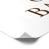 Poster van Baby shower van zoete honingbijen (Hoek)