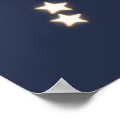 Poster van babyolifant die op sterren vist (Hoek)