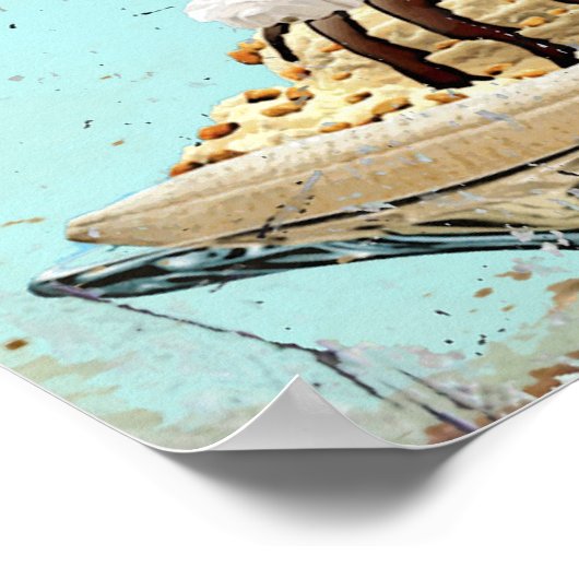 Poster van bananensplat (Hoek)