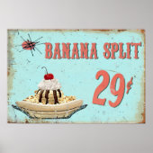 Poster van bananensplat (Voorkant)