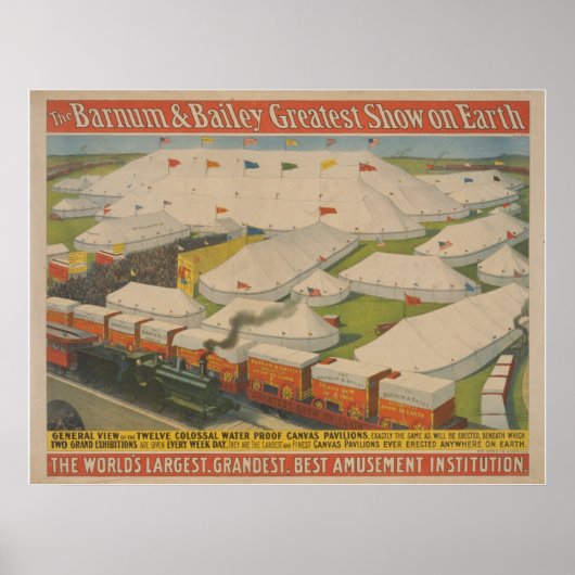 Poster van Barnum en Bailey Circus (Voorkant)