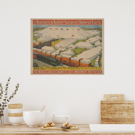 Poster van Barnum en Bailey Circus (Keuken)
