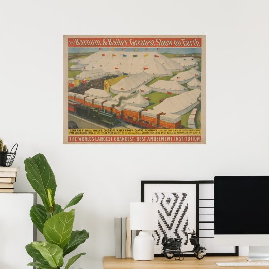 Poster van Barnum en Bailey Circus (Thuiskantoor)