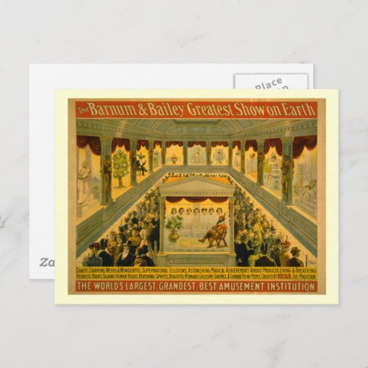 Poster van Barnum en Bailey Circus Briefkaart (Voorkant / Achterkant)