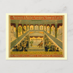 Poster van Barnum en Bailey Circus Briefkaart