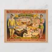 Poster van Barnum en Bailey Circus Briefkaart (Voorkant)