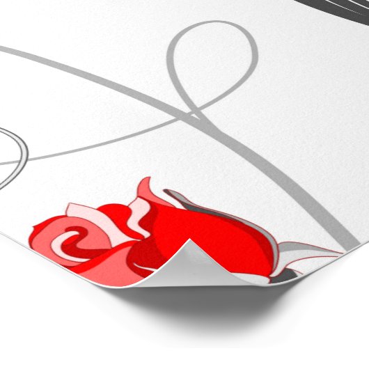 Poster van barokpaarden (Hoek)