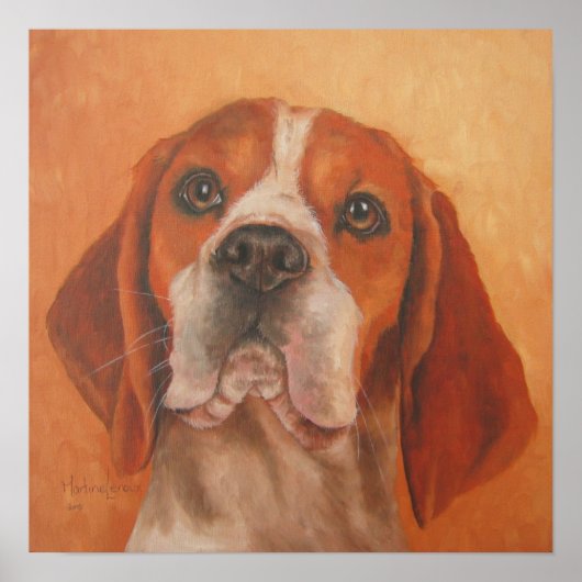 Poster van Beagle (Voorkant)