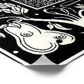 Poster van Beardsley: La Beale Isoud (Hoek)