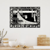 Poster van Beardsley: La Beale Isoud (Keuken)