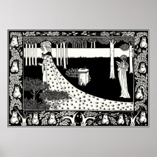 Poster van Beardsley: La Beale Isoud