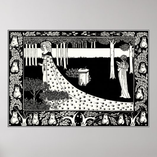 Poster van Beardsley: La Beale Isoud (Voorkant)