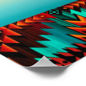 Poster van Beer met stammenbasis (Hoek)