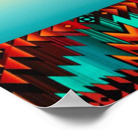 Poster van Beer met stammenbasis (Hoek)