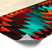 Poster van Beer met stammenbasis (Hoek)