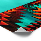 Poster van Beer met stammenbasis (Hoek)