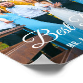 Poster van beste dag op bruiloft foto's (Hoek)