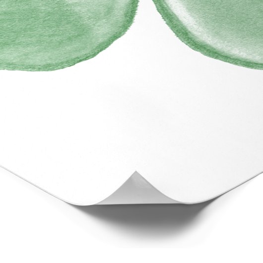 Poster van bier en shamrock/Iers Gezegde (Hoek)