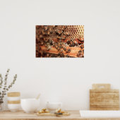 Poster van bijenkorven (Keuken)