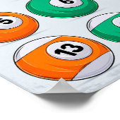  Poster van Billiard Ball (Hoek)
