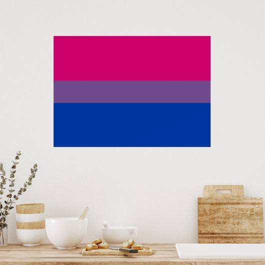 Poster van bisexual Pride Flag (Keuken)
