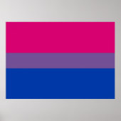 Poster van bisexual Pride Flag (Voorkant)