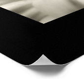 Poster van Black and White Daisy (Hoek)