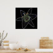 Poster van Black-Velvet Lily (Keuken)