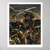 Poster van Blackbeard Pirate (Voorkant)