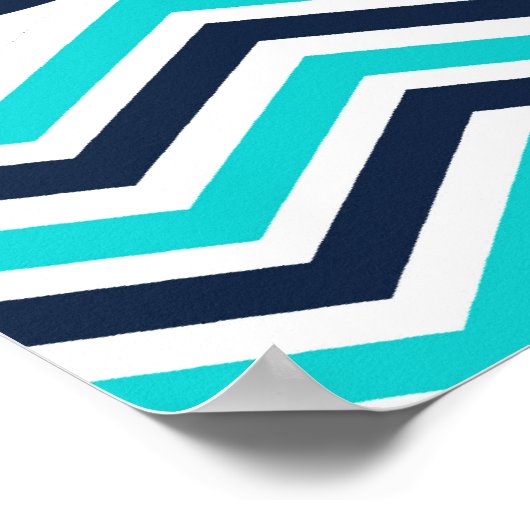 Poster van blauwe en marinewalvis (Hoek)