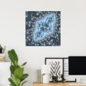 Poster van blauwe kwallen (Thuiskantoor)