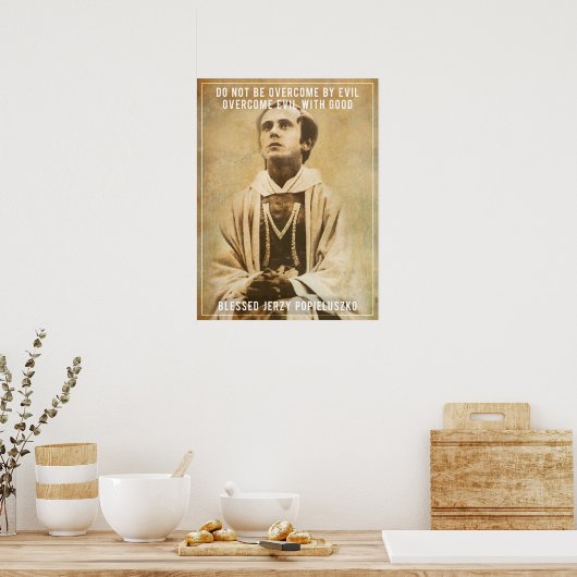 Poster van Blessed Jerzy Popiełuszko (Keuken)
