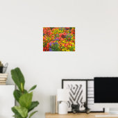 Poster van bloemenveld (Thuiskantoor)