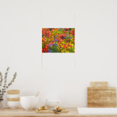 Poster van bloemenveld (Keuken)