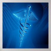 Poster van Blue Caduceus (Voorkant)