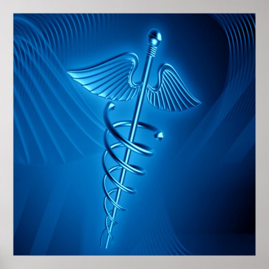Poster van Blue Caduceus (Voorkant)