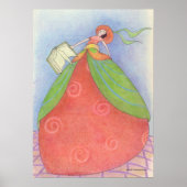 Poster van boekenmeisje (Voorkant)