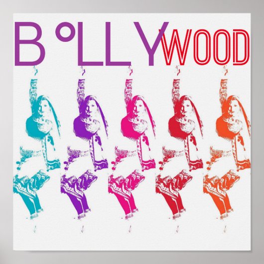 Poster van Bollywood met trilling met Samira (Voorkant)