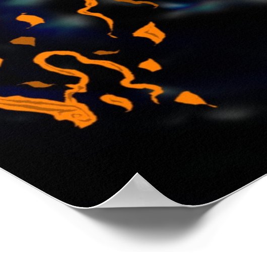 Poster van bomen en moeren (Hoek)