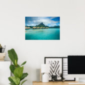 Poster van Bora Bora eiland (Thuiskantoor)